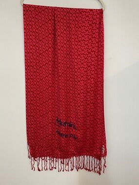 Philadelphia Phillies Mothers Day Morton SHA Red Patterned Scarf
